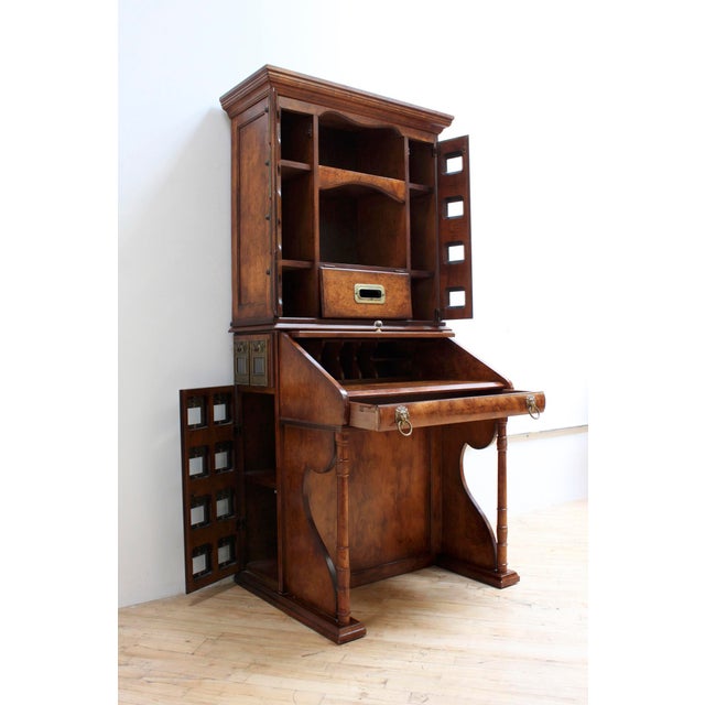 Vintage British Postal Secretary Desk Chairish