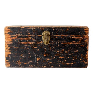 Antique Primitive Wood Ballot Box For Sale