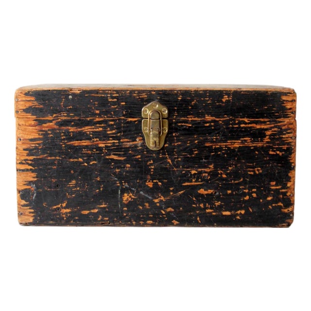 Antique Primitive Wood Ballot Box For Sale