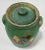 Late 19th Century Antique Green Hand-Painted Floral Motif Lidded Crock For Sale - Image 5 of 8
