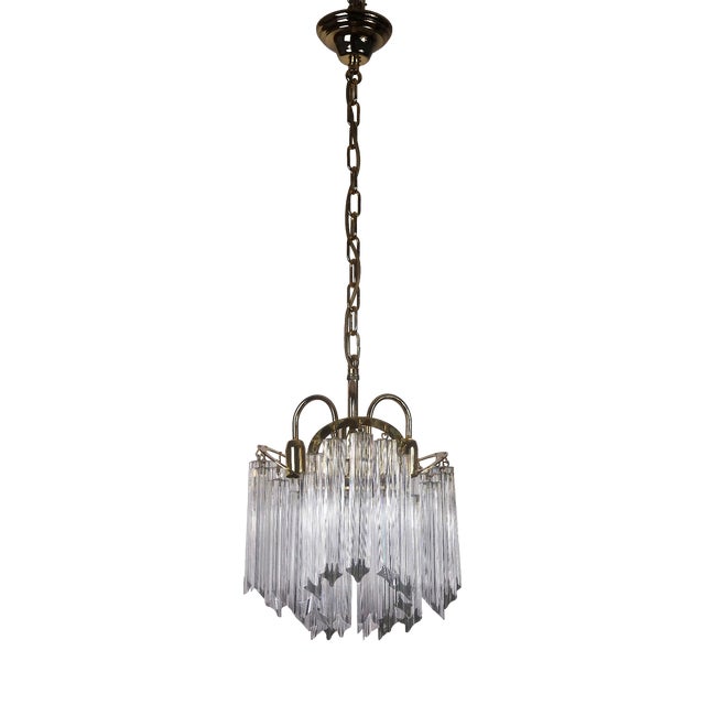 Italian Venini Murano Glass Chandeliers, 1970s For Sale