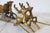 Vintage Brass Sleigh and Reindeer For Sale - Image 10 of 12