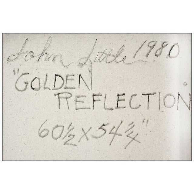 Abstract 1980s Golden Reflections, John Little For Sale - Image 3 of 5