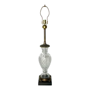 Vintage Cut Crystal Table Lamp