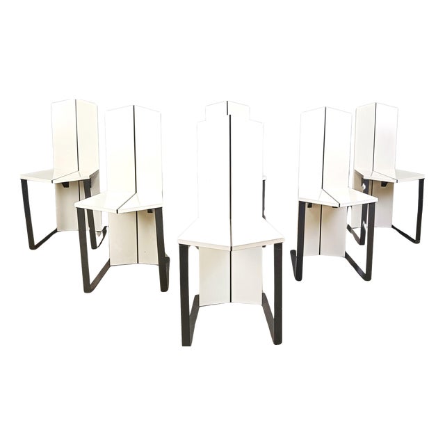 Postmodern Dining Chairs, 1980s, Set of 6 For Sale