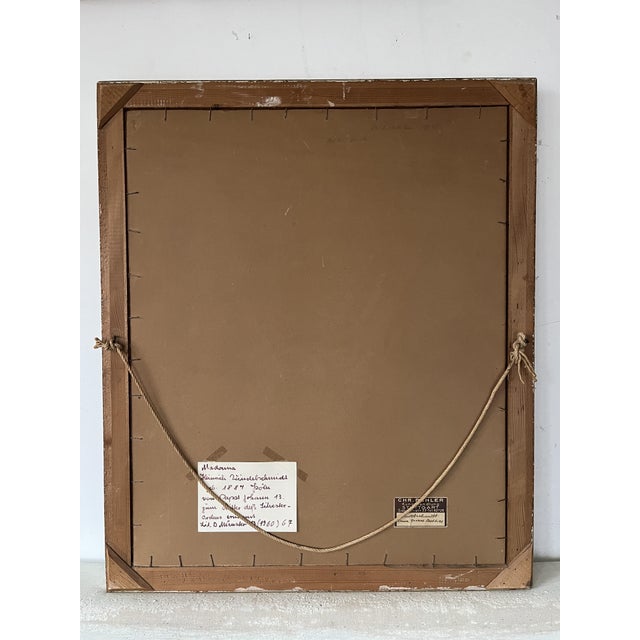 Heinrich Windelschmidt, The Madonna and Child, 1960s, Oil Painting on Panel, Framed For Sale - Image 4 of 8