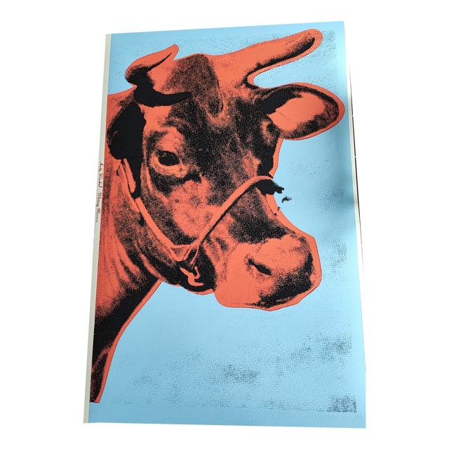 After Andy Warhol, Blue Cow, Print For Sale