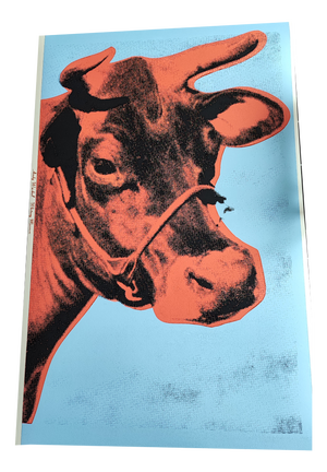 After Andy Warhol, Blue Cow, Print