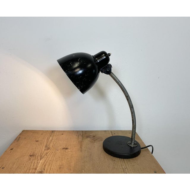 Black Industrial Table Lamp, 1950s For Sale - Image 15 of 17
