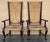 20th Pair of Spanish Walnut Armchairs with High Back and Seat Caned For Sale - Image 16 of 18