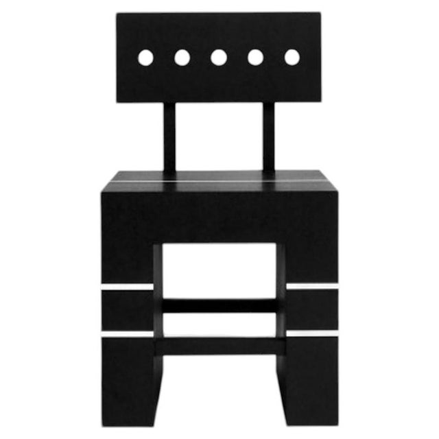 Block Chair II in Oak by Valeria Vasi For Sale - Image 6 of 6