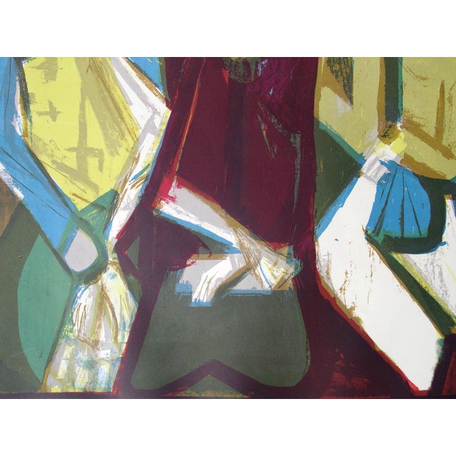 Walter Becker, 3 Women in a Train Compartment, 1950s, Lithograph For Sale - Image 8 of 15