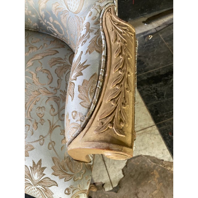 Early 20th Century Early 20th Century Grosfeld House Blonde Mahogany Bergere Chairs - a Pair For Sale - Image 5 of 12