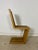 Mid-Century Modern Mid 20th Century Brutalist Solid Wood Zig Zag Chair For Sale - Image 3 of 9
