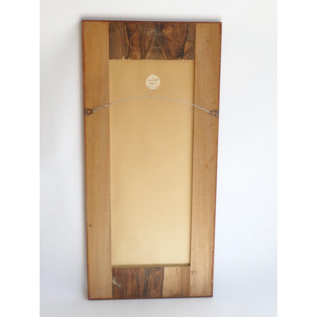 Mid-Century Scandinavian Swedish Full-Length Mirror with Acrylic Decoration, 1960s For Sale - Image 6 of 10