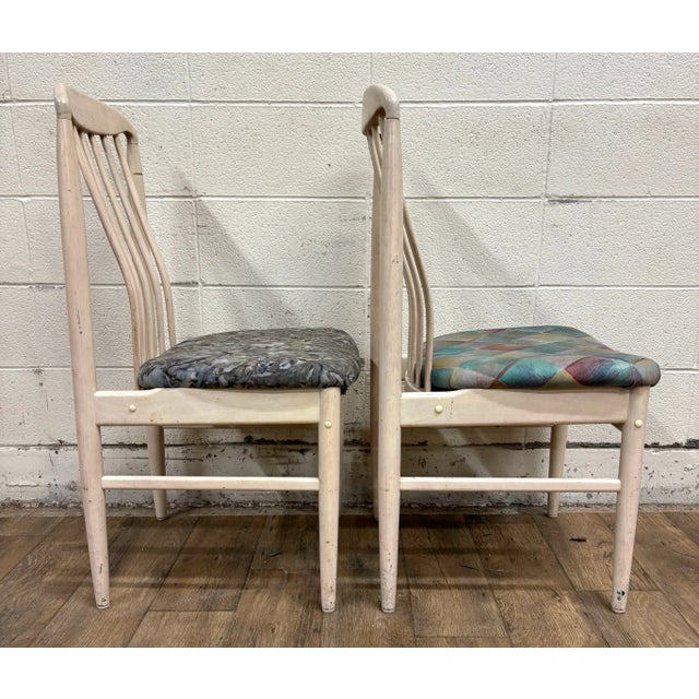 Vintage Danish Mid Century Modern MCM Benny Linden Style Tailback Dining Chairs For Sale In Kansas City - Image 6 of 10