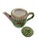 Ceramic Late 20th Century Ceramic Asparagus Tea Pot For Sale - Image 7 of 8