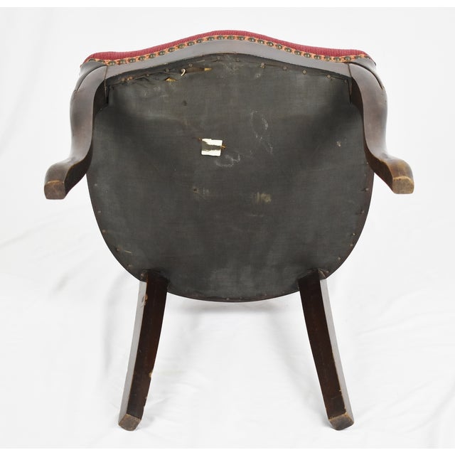Antique Victorian Mahogany Needlepoint Side Chair Chairish