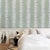 2020s Schumacher White Lotus Wallcovering In Cool Green For Sale - Image 5 of 6