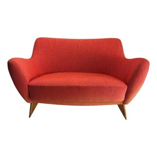Mid-Century Perla Sofa by Guglielmo Veronesi for ISA, Italy, 1950s For Sale