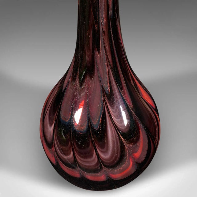1970's Tall Vintage Art Vase For Sale - Image 9 of 10