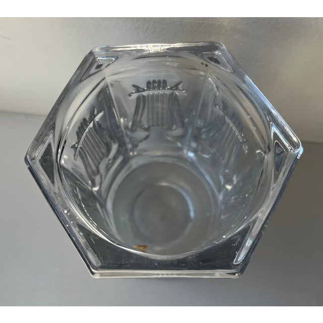 Antique 19th Century American Classical Boston & Sandwich Flint Glass Lyre Vase For Sale In New York - Image 6 of 13