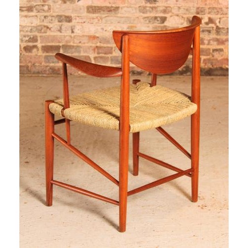 Mid-Century Modern Danish Teak Armchair by Peter Hvidt and Orla Molgard Nielsen for Soborg Mobler, 1950s For Sale - Image 10 of 13