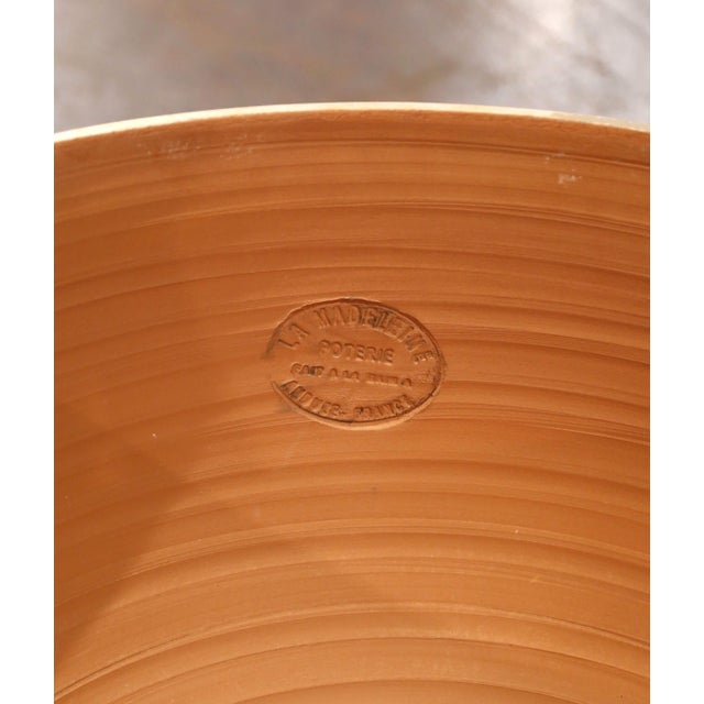 French Handmade Terracotta Anduze Bowl Urn Planter by La Madeleine For Sale - Image 9 of 12