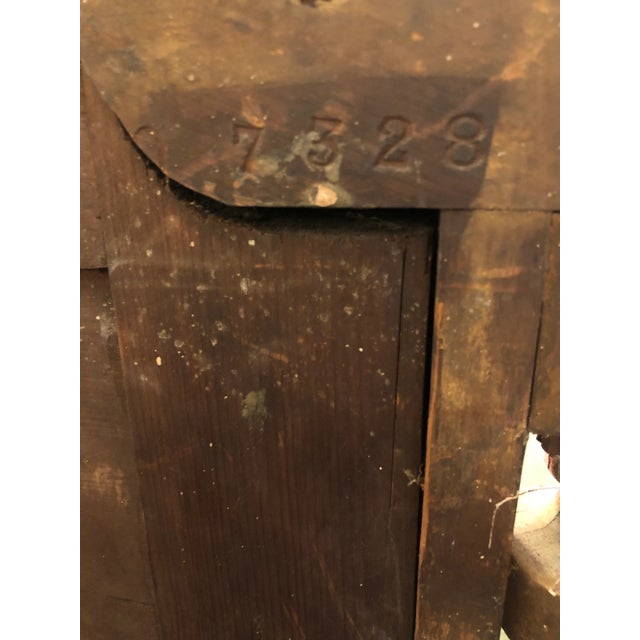 Antique Mercury Maximalist Verde Gold Gilt Mirror—Pier Neoclassic 18th Century Glass For Sale In Seattle - Image 6 of 12