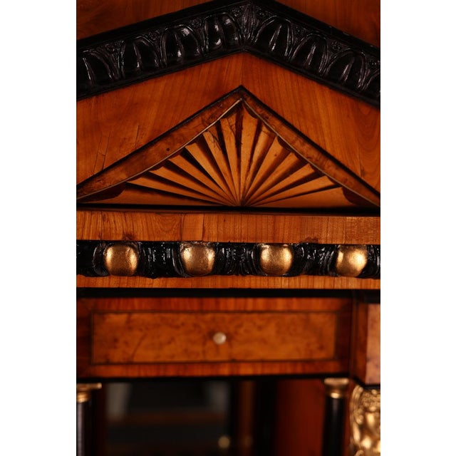 Antique Empire Secretaire in Cherry, 1810 For Sale - Image 17 of 18