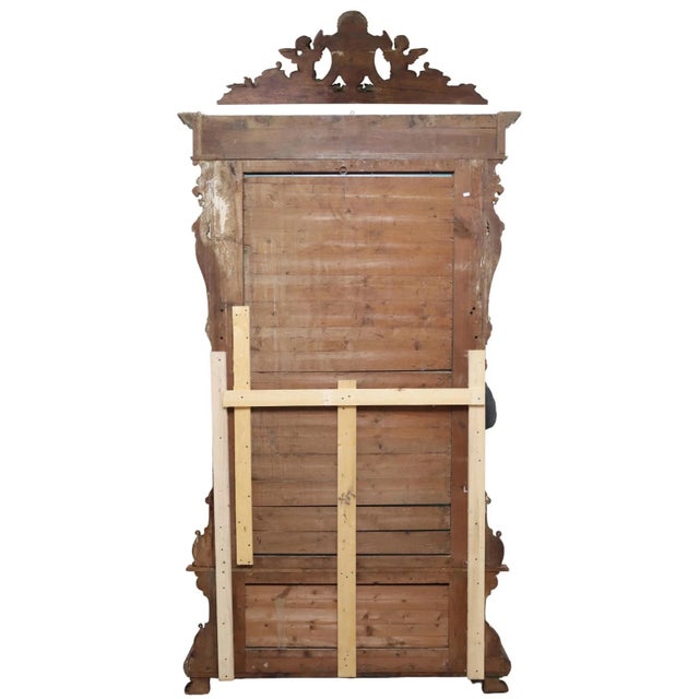 1800's Antique Talian Renaissance Revival, Mirrored Jardinere For Sale In Austin - Image 6 of 6
