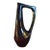 1950s Mid-Century Modern Rambervillers Cytère Iridescent Blue Stoneware Pitcher For Sale
