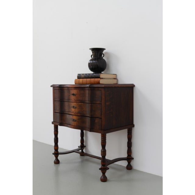 Antique Danish Oak Chest of Drawers, 1910s For Sale - Image 15 of 18