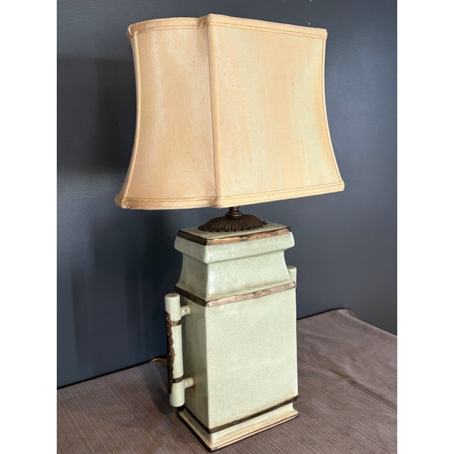 Mid 20th Century Ceramic Table Lamp by John Richard For Sale - Image 4 of 10