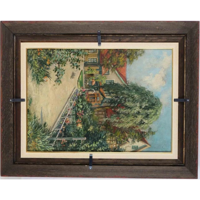 Gerhard Haenisch, Autumn Forest, Original Oil on Plate, 19th Century For Sale - Image 3 of 4