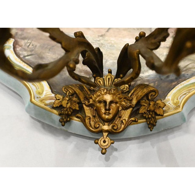 Girandole Painted Lille Porcelain Candelabra Plates, Set of 2 For Sale - Image 10 of 15