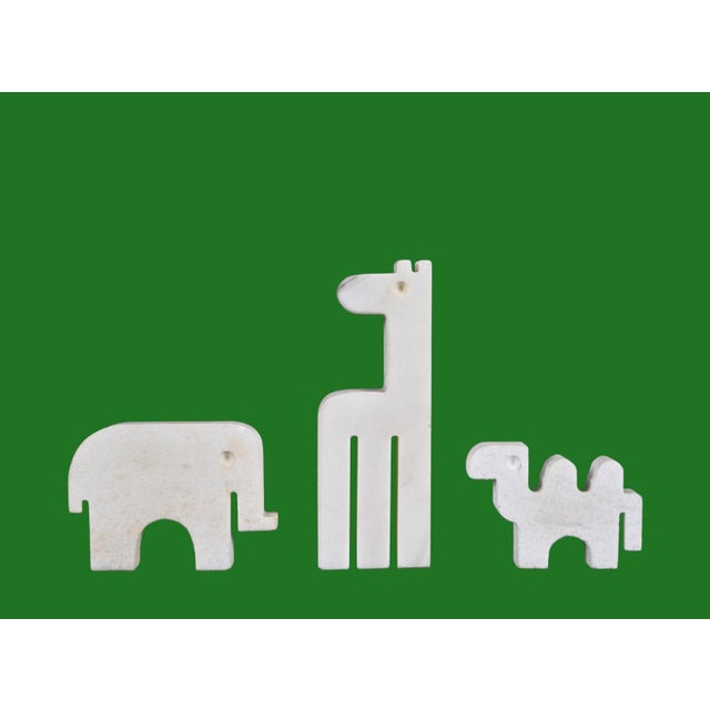 Italian Carrara Marble Animals Sculpture from Fratelli Mannelli, Italy, 1970s, Set of 3 For Sale - Image 11 of 18