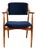 Vintage Danish Office Armchair in Navy Blue, 1970s For Sale