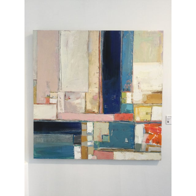 Alignment Abstract Oil Painting by Stephanie Wheeler, Framed | Chairish