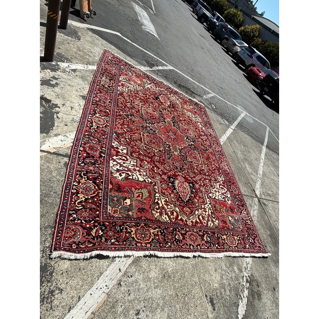 Islamic 9ft 4in × 12ft 4in Iranian Hariz Area Rug With Jewel Tones For Sale - Image 3 of 13