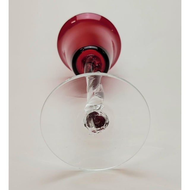 1960s Blenko Regal Chalice Vase For Sale - Image 9 of 16
