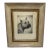 Antique Framed Etching of a Boxer Dog For Sale