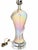 Iridescent Pearlescent Spiral Ribbon Table Lamp With Clear Tiered Base For Sale - Image 13 of 17