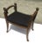 Wood French 19th Carved Walnut Window Seat Stool Bench For Sale - Image 7 of 13