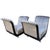 Art Deco Guglielmo Ulrich Style Scuptural Scroll Arm Seat Benches Newly Reupholstered - Pair Rare and Unique Pair Italian...