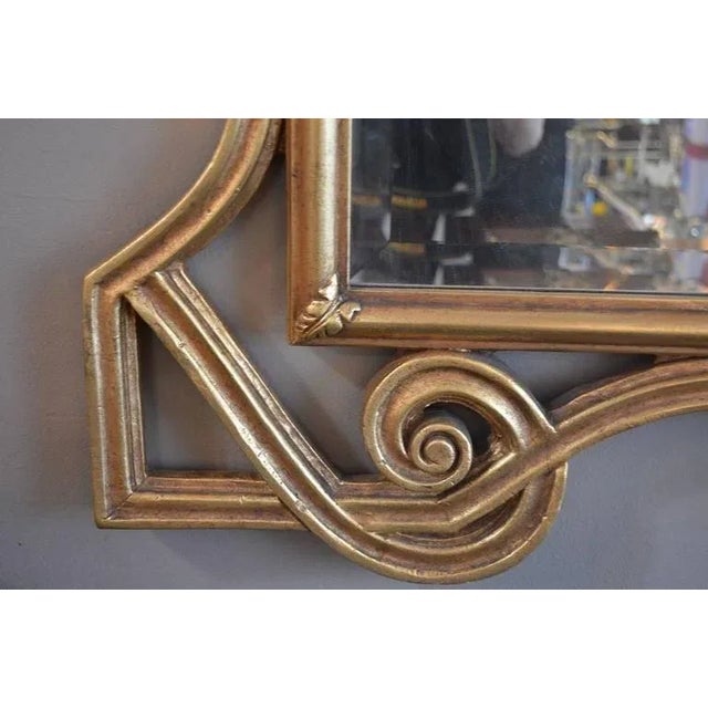 Hand Carved Neoclassical Mirror For Sale - Image 4 of 5