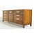 Mid-Century Campaign Style Credenza by Fancher Furniture — 9 Drawers For Sale - Image 4 of 12