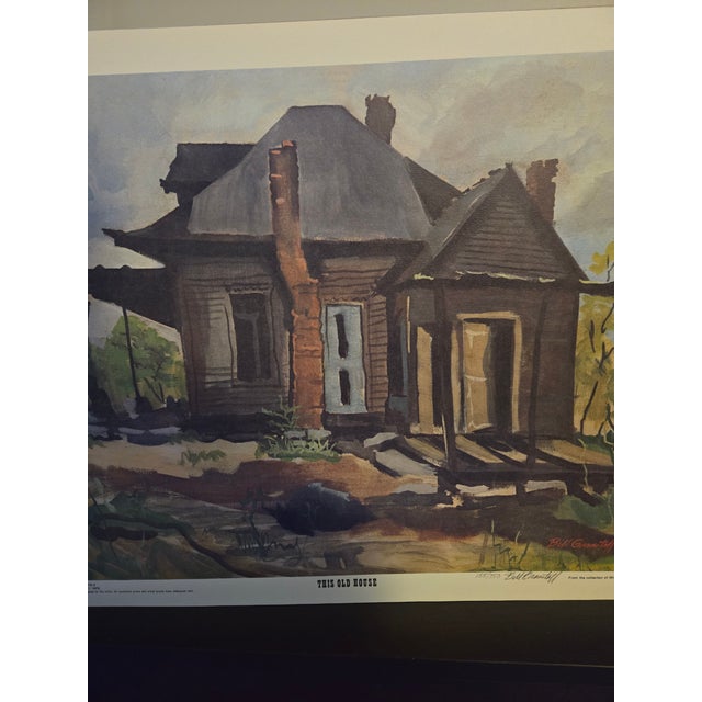 Farmhouse 1979 Bill Granstaff Signed Art This Old House " Mint in Original Envelope For Sale - Image 3 of 8