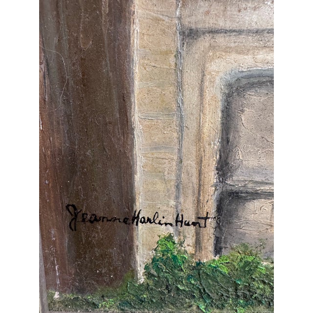 Late 20th Century Vintage Signed Oil Painting of a San Francisco–Style Victorian House For Sale - Image 5 of 5