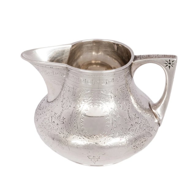 Silver 1878 Antique Barnard Brothers London Aesthetic Movement Sterling Silver Tea Set- 3 Pieces For Sale - Image 8 of 12